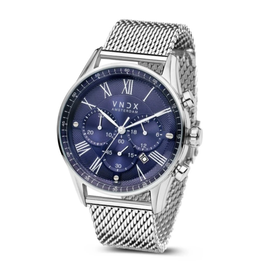 VNDX | The Chief Staal Blue Met Stalen Band